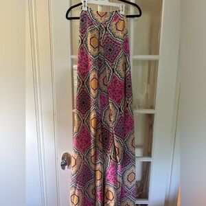 Aakaa Multicolor Tube Tie Back Chest Elastic Waisted Oversized Jumpsuit